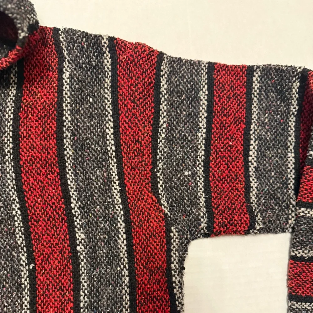Frank’s Textiles Baja Hoodie Red Black Size M - Picture 16 of 16